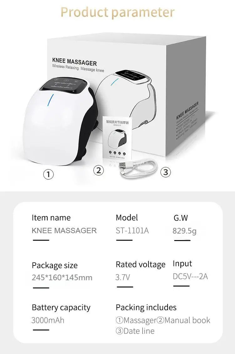 Genouillère Apazia™ - Soin Thermique & Vibratoire